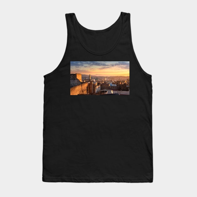 The old Medina in Fez (Fes El Bali), Morocco at sunrise Tank Top by mitzobs